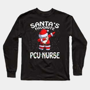 Santas Favorite Pcu Nurse Christmas Long Sleeve T-Shirt